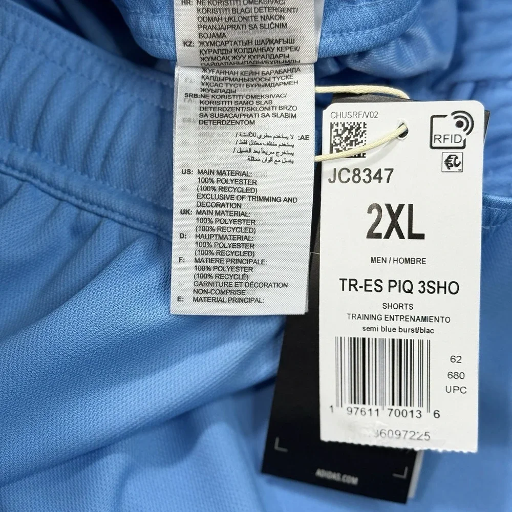 Adidas Training Shorts Men's 2XL Blue Black AEROREADY 9